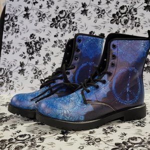 Peace sign Boots a purse